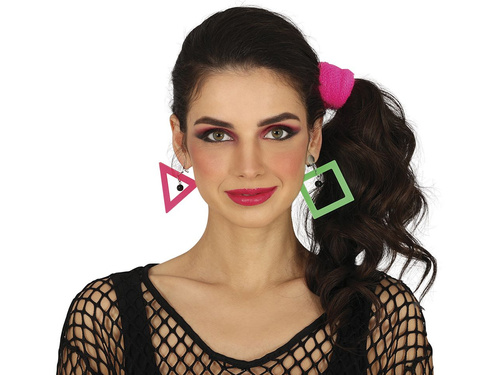 Neon színű fülbevaló - 1 pár