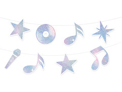 Ezüst diszkó füzér - 1 db.