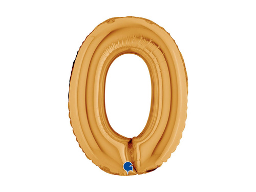 Fólia lufi 0 arany - 14" - 1 db.