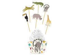 Állatkerti muffin díszítő készlet - 12 db.