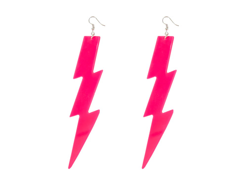 Lightning Pink Neon fülbevaló