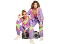 Disco tréningruha lila női jelmez - 1 db.