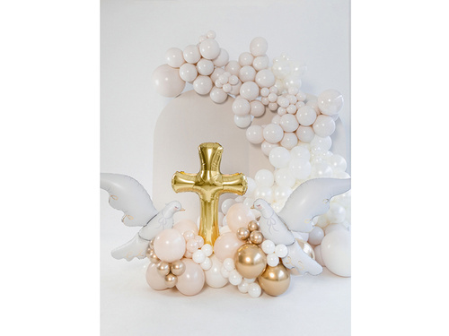 Arany kereszt fólialufi - 63 x 91 cm - 1 db.