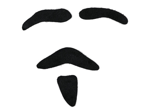 Az ördög bajusza, szakálla és szemöldöke - 1 szett