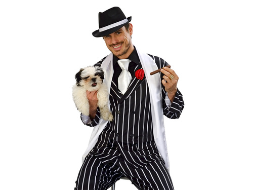 Fehér gengszter sál - 1 db.