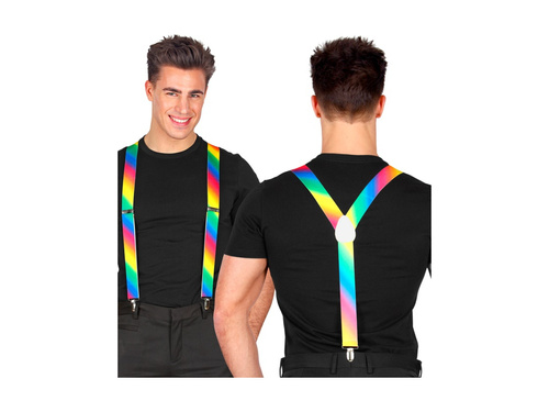 Többszínű szivárványos nadrágtartó