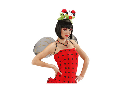 Katicabogár fejpánt virágokkal