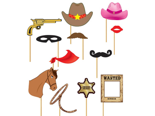 Vadnyugati fotó kellékek - 12 db.