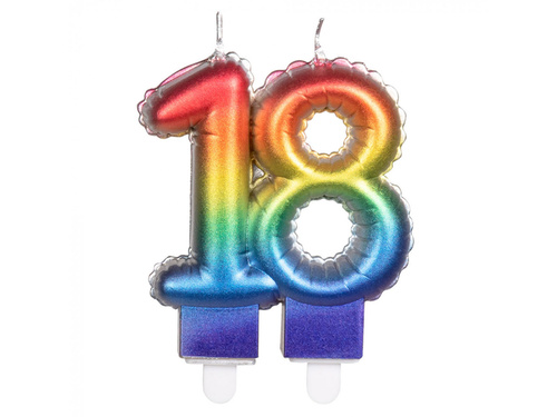 Színes tizennyolc gyertya - 18 - tizennyolc