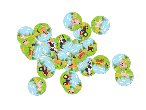 Farm születésnapi konfetti - 36 db.