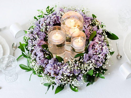 Gyertyakorong úszószőnyeg, 40mm, fehér, 1 db