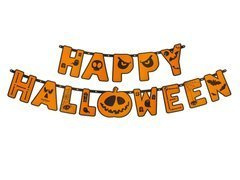 Happy Halloween banner - 185 cm - 1 db.