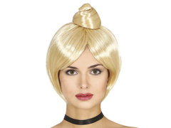 Szőke paróka kontyokkal - 1 db.