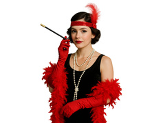 Retro piros szett Boa-val