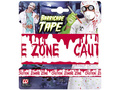 Vigyázat Zombie Zone szalagdíszítés - 7,2 m - 1 db.