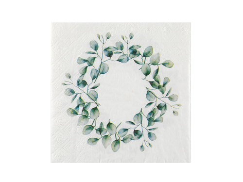 Eukaliptusz levél szalvéta - 33 cm - 20 db.