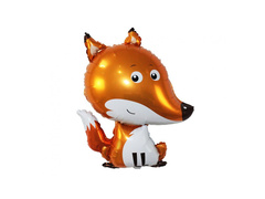 Fóliából készült róka lufi - 62x50 cm - 1 db.