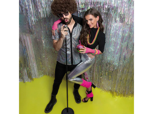 Neon rózsaszín lábmelegítő - 40 cm