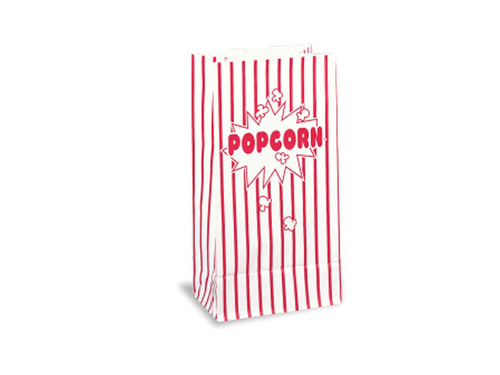 Csíkos popcorn dobozok - 10 db.