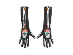 Día de los Muertos kesztyű 40 cm