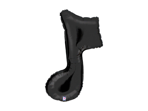 Fólia lufi alakú fekete jegyzet - 30" - 1 db.