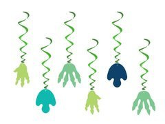 Boldog dinoszaurusz születésnapot függő dekoráció - 6 db.