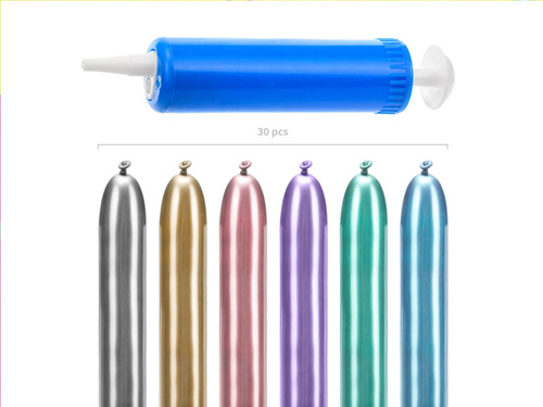 Modellező gyurma, tubusos - vegyes színek - fényes - 30 db. + szivattyú