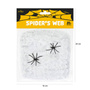 Fehér pókháló pókokkal Halloweenre - 20 g - 1 op.