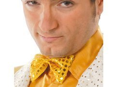 Arany flitteres csokornyakkendő - 1 db.