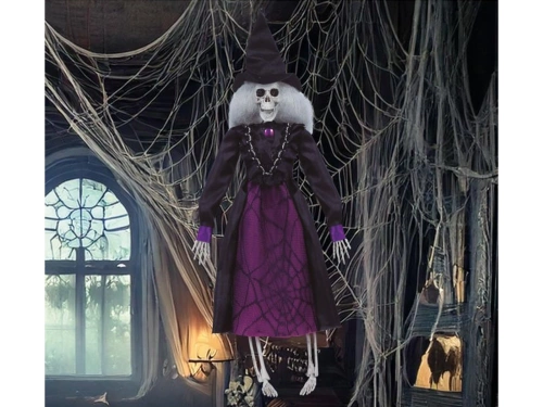 Boszorkány csontváz függő dekoráció - 40 cm - 1 db.