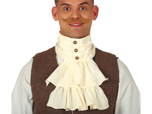 Fehér jabot fodrokkal - 1 db.