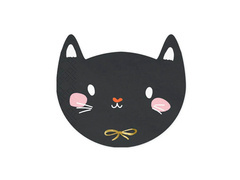 Fekete macskaszalvéta - 15 x 13 cm - 20 db.