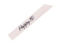 Bézs színű szíj Happy 18 felirattal - 1 db.