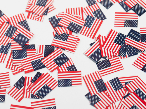 Amerikai zászló konfetti - 150 db.