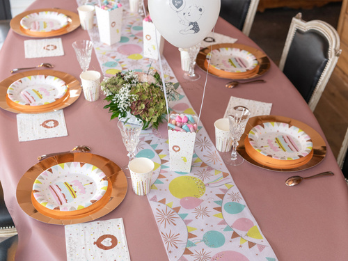 Papírpoharak Boldog születésnapot gyertyák - 270 ml - 10 db.