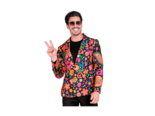 Neon Hippie party kabát - többszínű