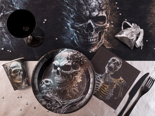 Halloween papírpoharak Skeleton - 270 ml - 10 db.