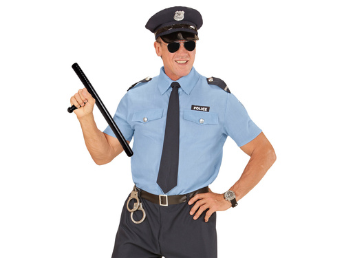 Rendőrségi gumibot fekete - 51 cm - 1 db.