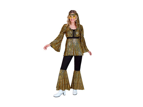 70-es évek diszkó jelmez - arany hullámok