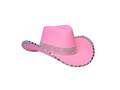 Rózsaszín flitteres cowboy kalap - 1 db.