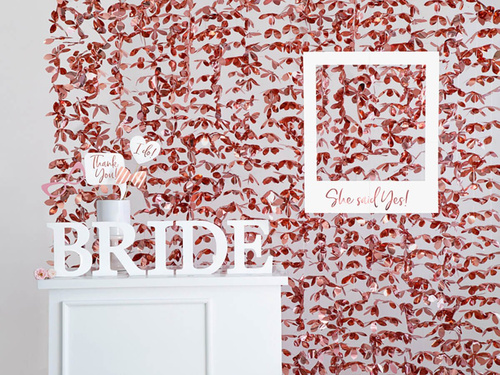 Fa dekoráció I betű - fehér