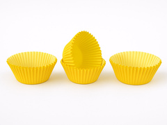 Sárga cupcake liners - 50 db.