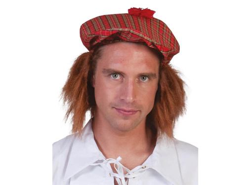 Skót barett vörös hajjal - 1 db.