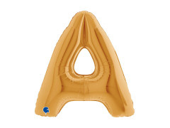 Fólia lufi A betű arany - 40" - 1 db.