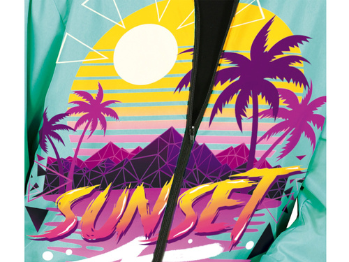 Türkiz diszkó tréningruha jelmez - 1 db.