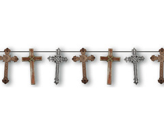 Halloween keresztek füzér - 274 cm - 1 db.