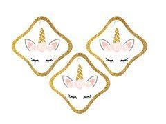 Palack medálok szalaggal Beautiful Unicorn - 12 db.