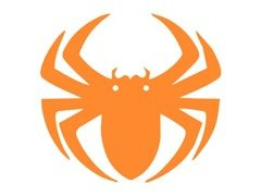 Halloween papírpók 13-15 cm - 1 db.