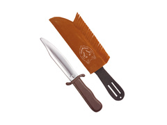 Indián kés műbőr tokkal - 28 cm