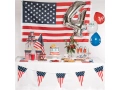 USA zászlós papírtányér - 23 cm - 10 db.